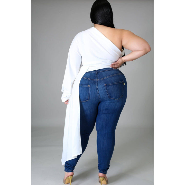 Ava — One Shoulder Drape Top