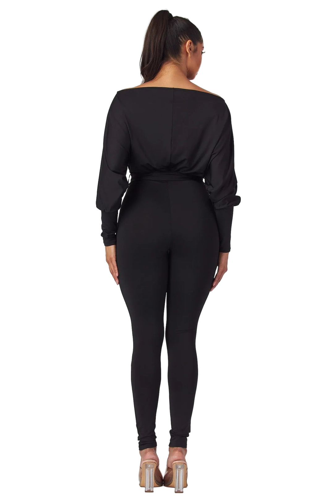Bardot — Off The Shoulder Self Tie Jumpsuit