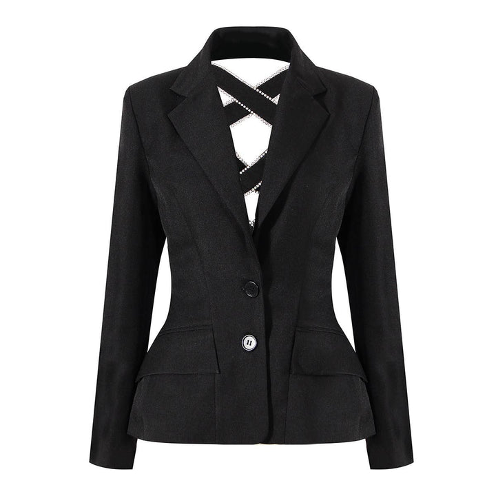 Black Cross Bow Diamond Blazer