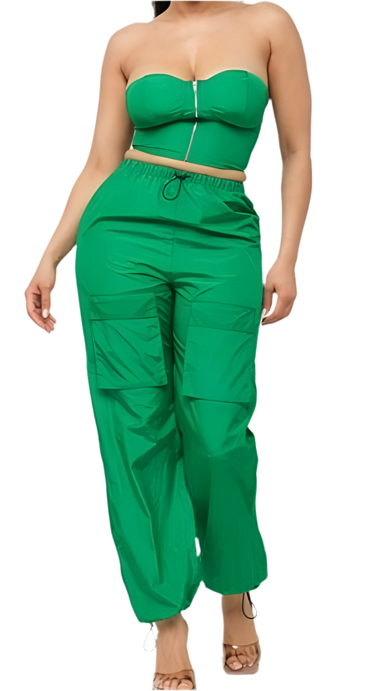 Tube Top Jogger Set