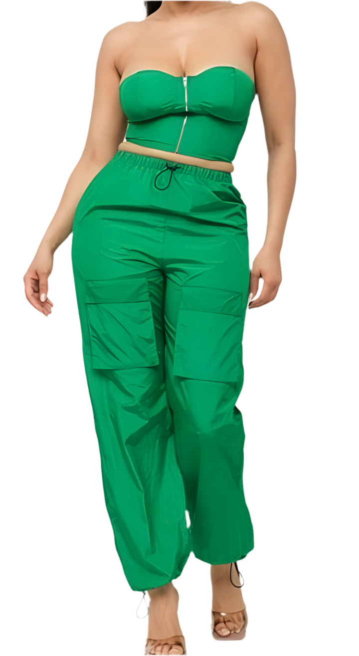 Tube Top Jogger Set