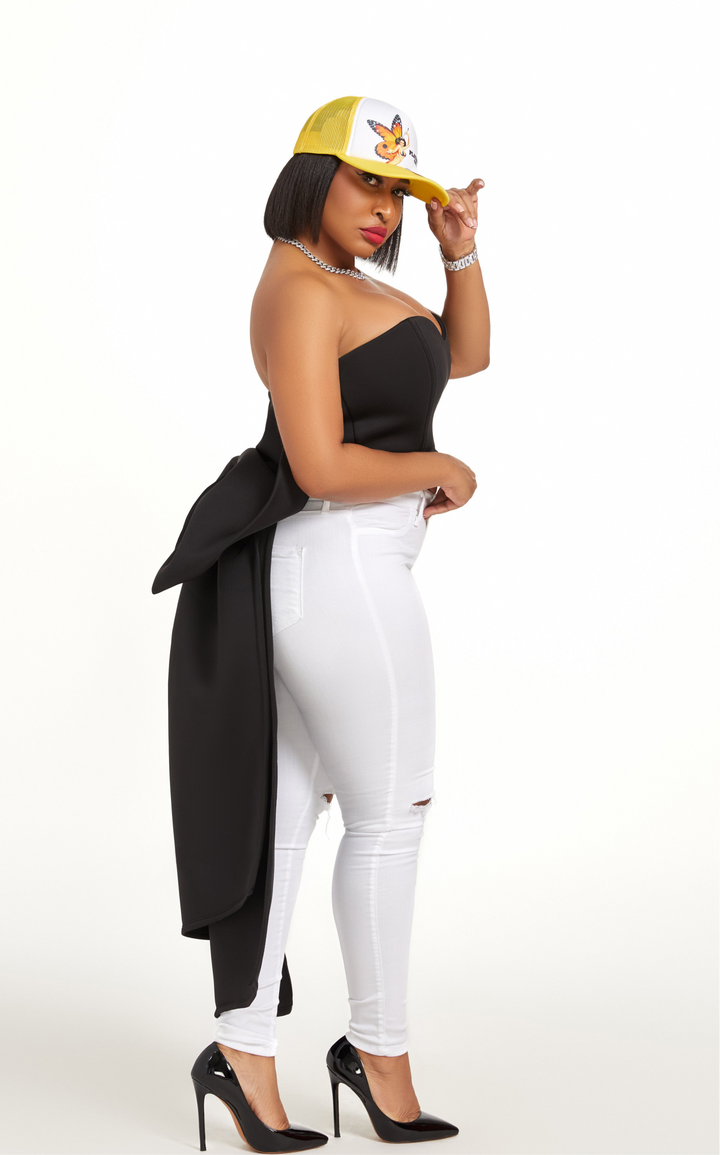 Bow Back Tube Top – Elegant Strapless Statement