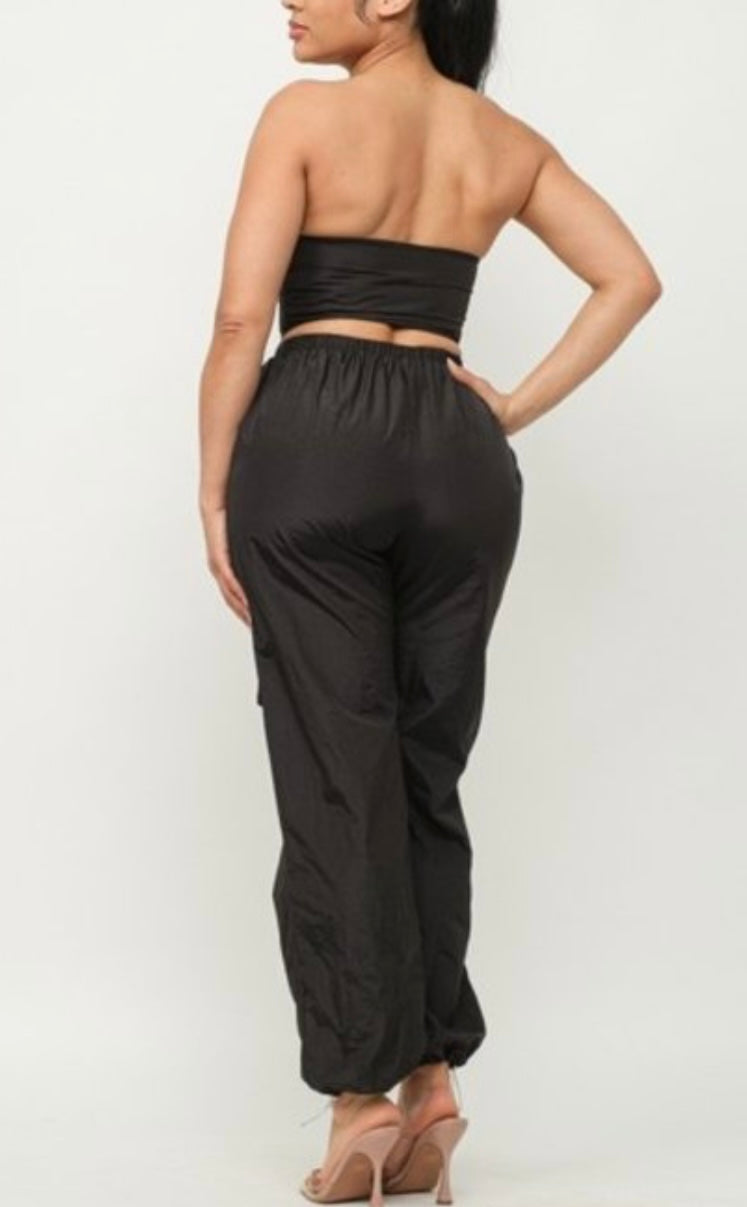 Corset Tube Top Jogger Set