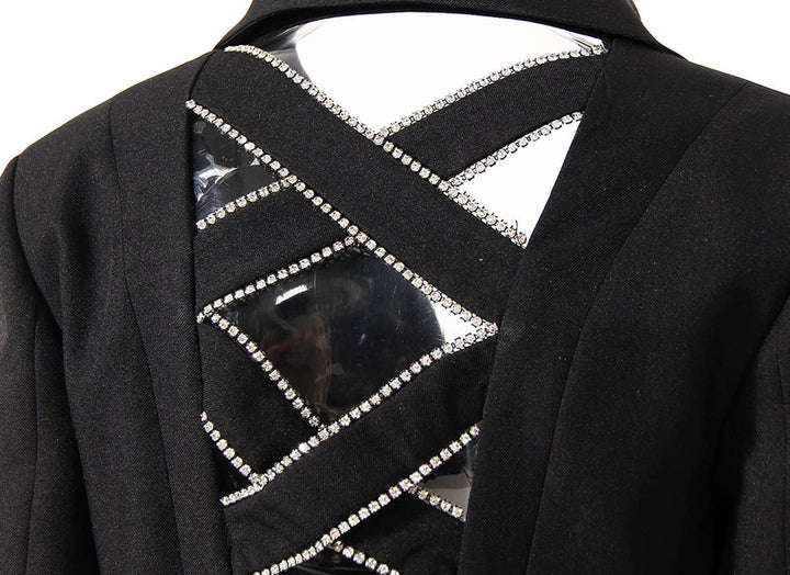 Black Cross Bow Diamond Blazer