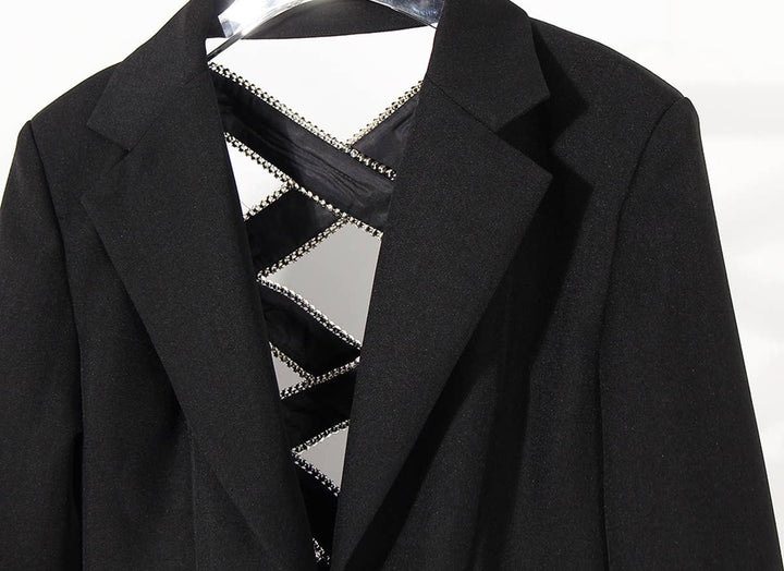 Black Cross Bow Diamond Blazer