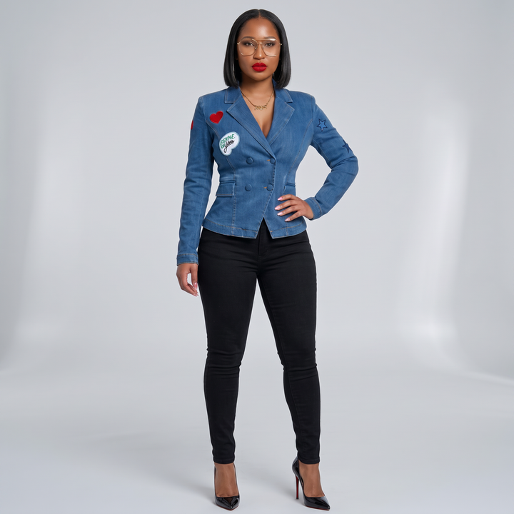 Muse — Patch Denim Blazer